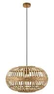 High quality bamboo circular wicker hanging lampshade image 1