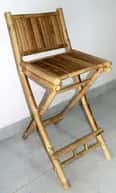 Bamboo modern wicker high quality bar chair image 1
