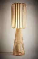 Artistic bamboo stand lamp image 1
