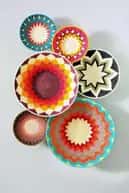 Natural Seagrass Sabai  Grass Wall decor plate ( Set of 6) image 1