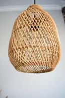 Rattan artistic wicker hanging lampshade image 1