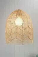 High quality rattan flower shaped pendant lamp image 1