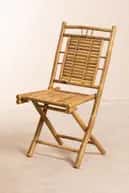 Modern artistic bamboo wicker chair image 1