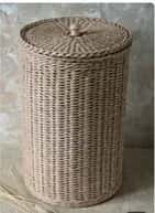 Rattan Cane Basket with Lid image 1