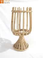 Cane Rattan Lantern Candle Holder (Small) image 1
