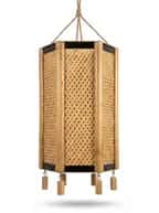 Handwoven Bamboo Hanging Lamp for Home Décor