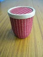 Bamboo Capsule Container - Pink image 1