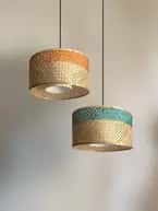 Hanging bamboo lamp image 1