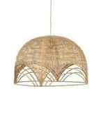 Modern bamboo  wicker hanging lampshade image 1