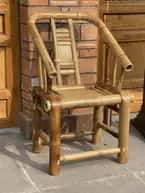 Attractive modern wicker bamboo chair image 1