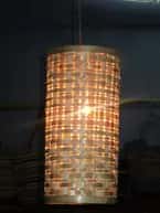 Cylindrical Bamboo Hanging Lamp for your Home image 1