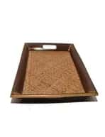 Bamboo and Sitalpati Handcrafted Serving Tray image 1