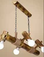 Eco-friendly Handmade Hanging Bamboo Lamp image 1