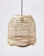 Rattan modern wicker hanging lampshade image 1