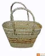 Medium Sized Natural Straw Tote Handbag image 1