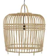 Modern bamboo wicker hanging lampshade image 1