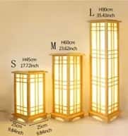 Bamboo Rectangular Lamps Set of 3 image 1