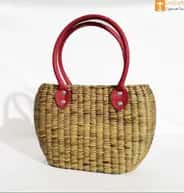 Natural Straw Handbag BG058 image 1
