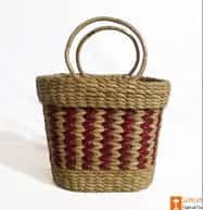 Natural Straw Mini Bag 7x8 inch image 1