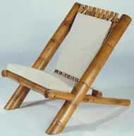 Antique bamboo wicker high quality armchair image 1