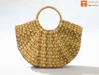 Natural Straw Hand (U) Bag image 1