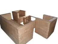 Cane Sofa Setting with Modish Designs 3 1 1 image 1