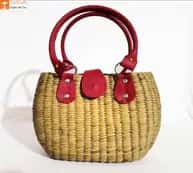Natural Straw Handbag image 1