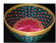 Bamboo round  Tray multi color Set of 100 image 1