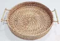 Rattan Cane Round Tray image 1