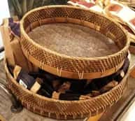 Cane Bamboo Designer Tray  S1 image 1