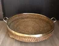 Cane Tray Brown Color image 1