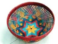 Bamboo Fruit Basket Multicolor image 1