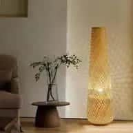 Bamboo floor lamp image 1