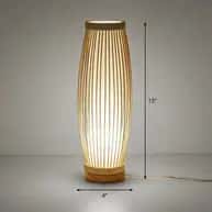 Artistic bamboo floor lamp image 1