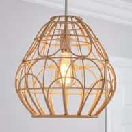 Modern rattan hanging lamp image 1