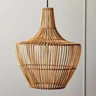 Rattan artistic pendant lampshade image 1