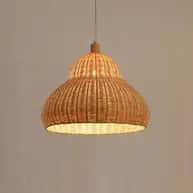 Modern artistic bamboo wicker hanging lampshade image 1