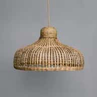 Bamboo modern wicker hanging lampshade image 1