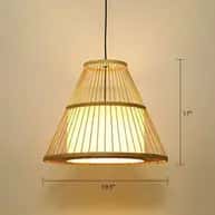 High quality bamboo wicker hanging lampshade image 1