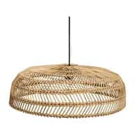 High quality semi-circular Rattan wicker hanging lampshade image 1