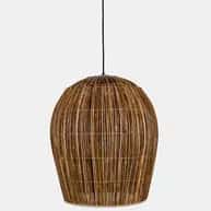 High quality rattan oval shaped wicker hanging lampshade image 1