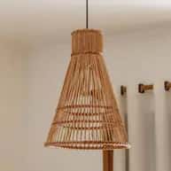 Attractive rattan wicker pendant lampshade image 1