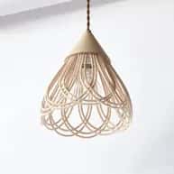 Attractive Rattan wicker pendant lampshade image 1