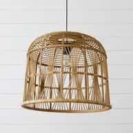 Modern attractive rattan wicker pendant lampshade image 1