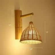 High quality rattan wall lamp image 1