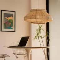 High quality rattan wicker pendant lampshade image 1