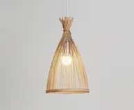 Attractive modern rattan high quality wicker hanging lampshade image 1