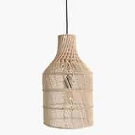 Attractive bottle shaped bamboo wicker hanging lampshade image 1