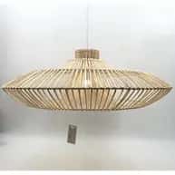 Rattan modern wicker hanging lampshade image 1