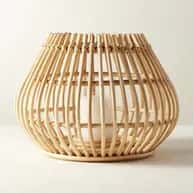 Rattan attractive wicker table lampshade image 1